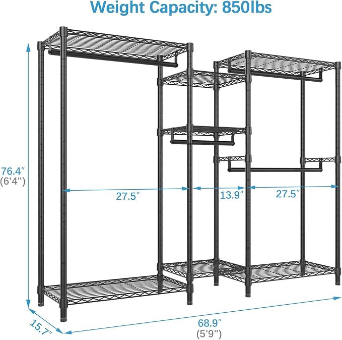 VIPEK Classic V6 Wire Garment Rack Heavy Duty Clothes Racks