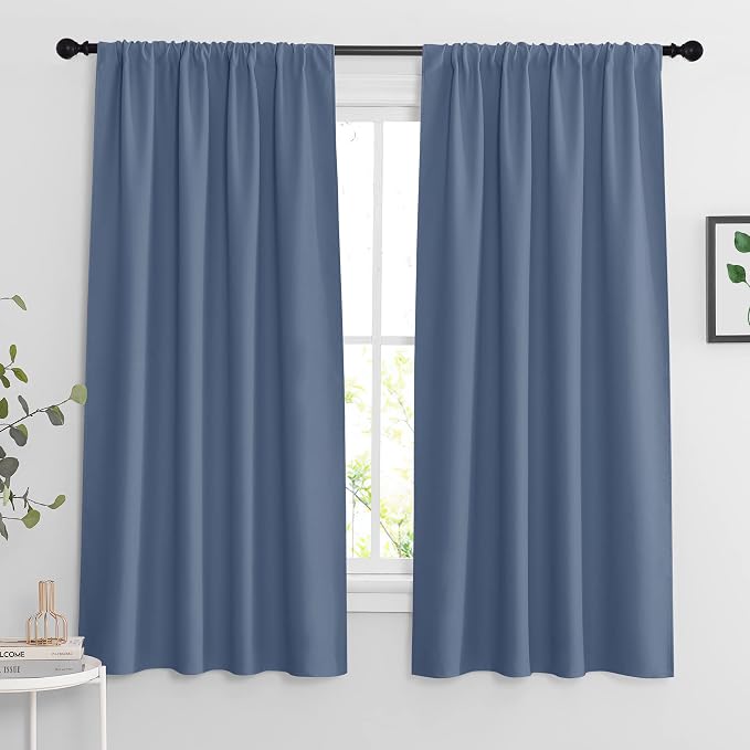RYB HOME Blackout Curtains 63 inches Long by RYBHOME