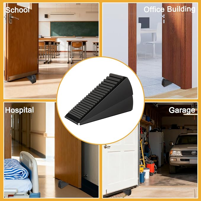 4 Pack Adjustable Spring Door Stoppers Heavy Duty, 3 Inches High Tall Large - Image 7