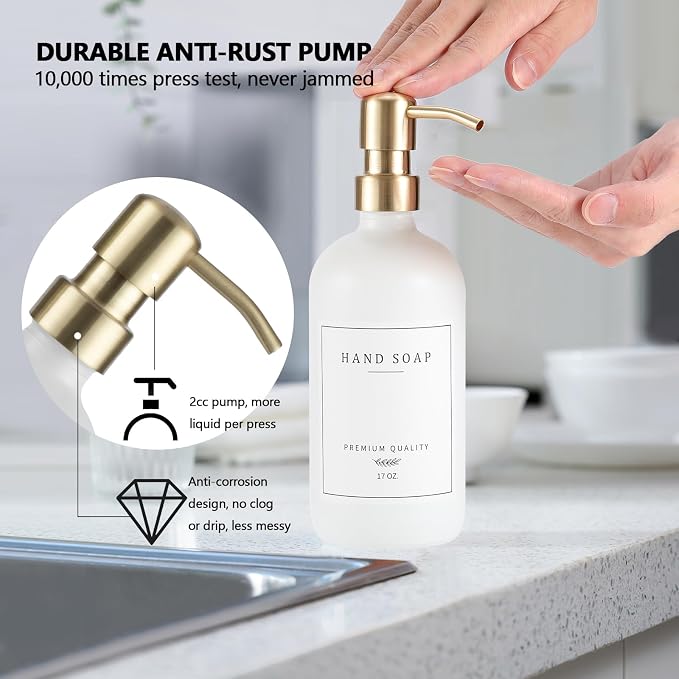 Thick Glass Soap Dispenser - Image 5
