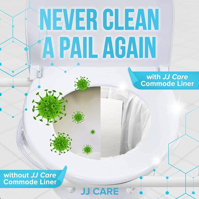 JJ CARE Bedside Commode Liners - Image 2