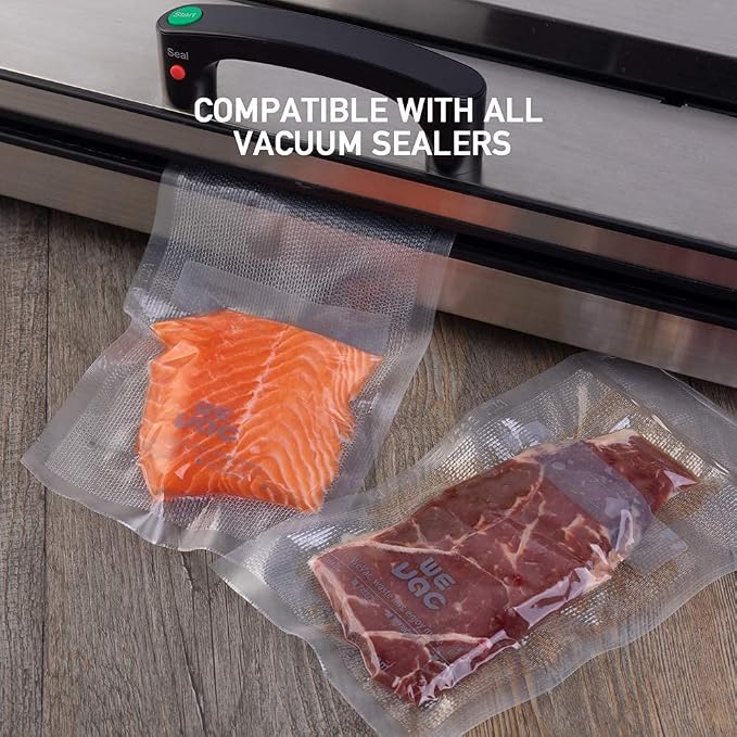Wevac 8” x 12” 200 Count Food Vacuum Sealer Bags Keeper, PreCut Quart, BPA Free - Image 6