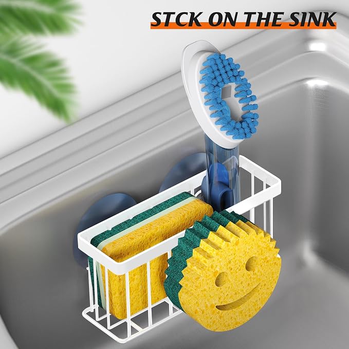 Sponge Holder Smiley Face, Sink Caddy, Sink Organizer - Image 5