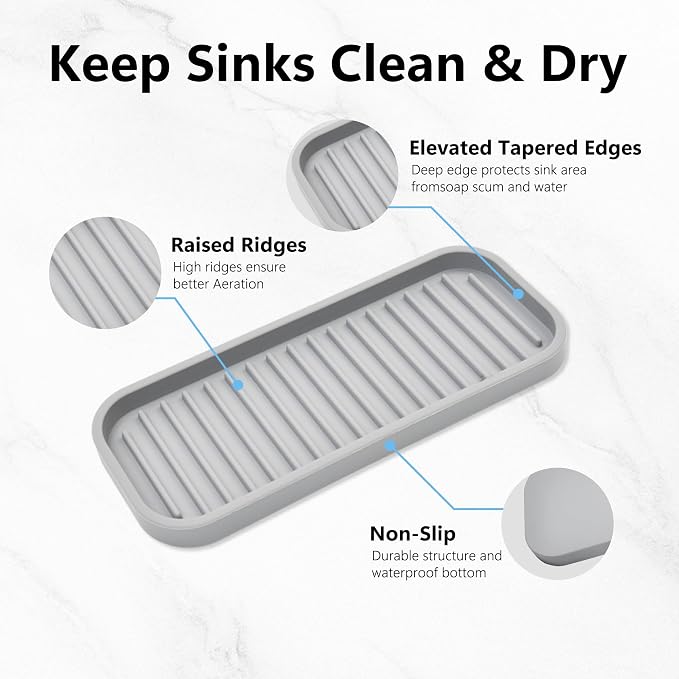 Silicone Sponge Holder 2 Pack, Dish Soap Holder - Image 5