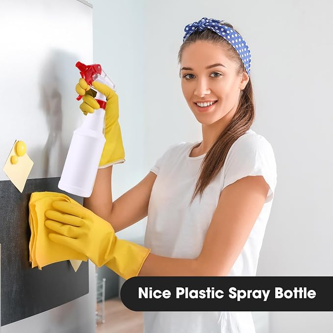 Eccliy 12 Pcs 16 Oz Plastic Spray Bottle, Adjustable Empty Reusable Sprayer - Image 6