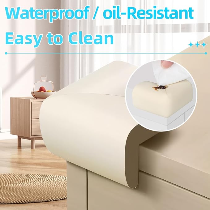Baby Proofing Edge Corner Protector, L-Shape Cabinet Door Bumper, 10 Furniture - Image 4