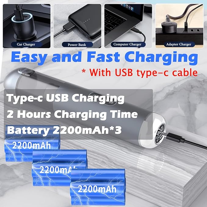 TEZILON Car Vacuum Cleaner 18000Pa Powerful Suction HEPA Filter, Portable - Image 3
