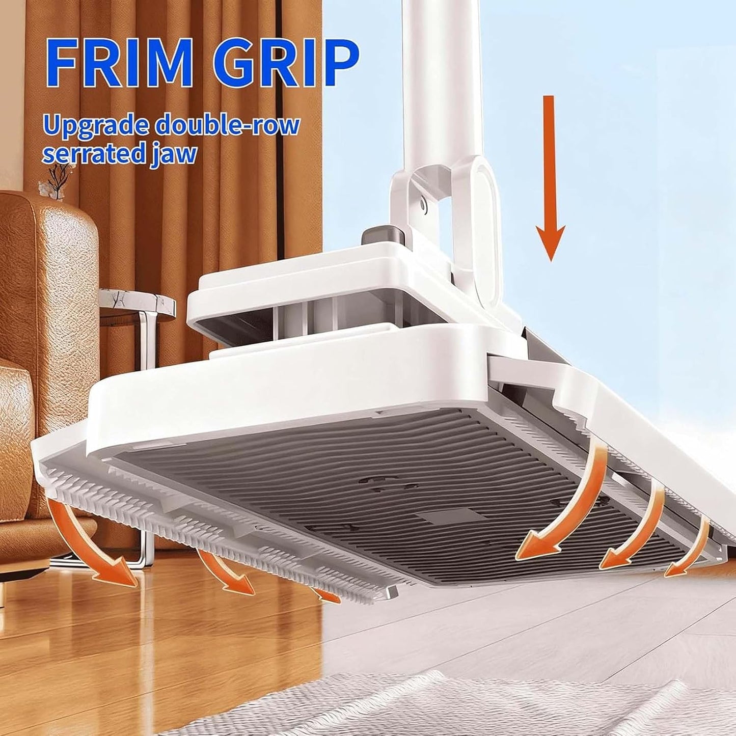 Hands-Free Multi-Purpose Flat Mop – Lazy Cleaning & Face Towel, One-Button Cloth Grip, 360 Rotating Fiber Lock Mini Mop for Wall Floor Bathroom Kitchen Cleaning (1Mop+2Face Towel)