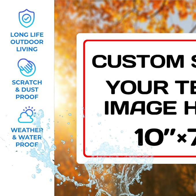 Personalized Aluminum Weatherproof Metal Sign - Image 3