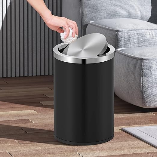 Mbillion Small Trash Can with Swing Lid 4 Gallons/15 Liter, Mini Trash Can with - Image 6