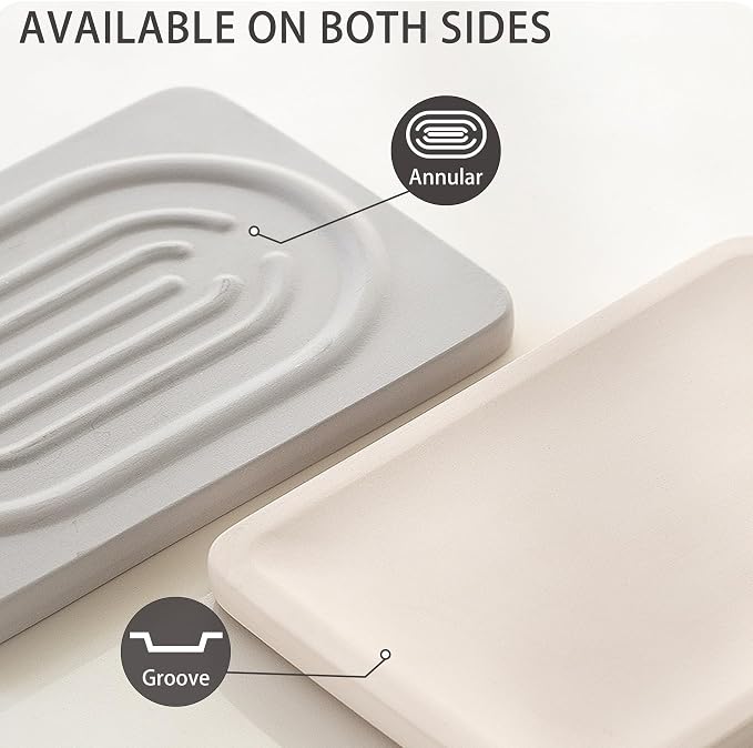 Diatomite Soap Dish for Kitchen Organizer, Quick Dry Sink Caddy Holder for - Image 4