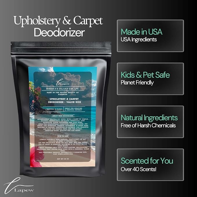 Hibiscus Island Escape Carpet Freshener Powder Refill 36 oz | Powerful Odor - Image 5