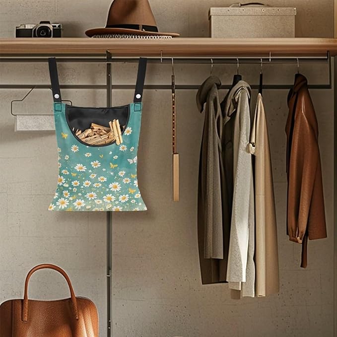 Clothespin Bag for Clothes Pin Holder for Outside and Clothes Line Pins - Image 4