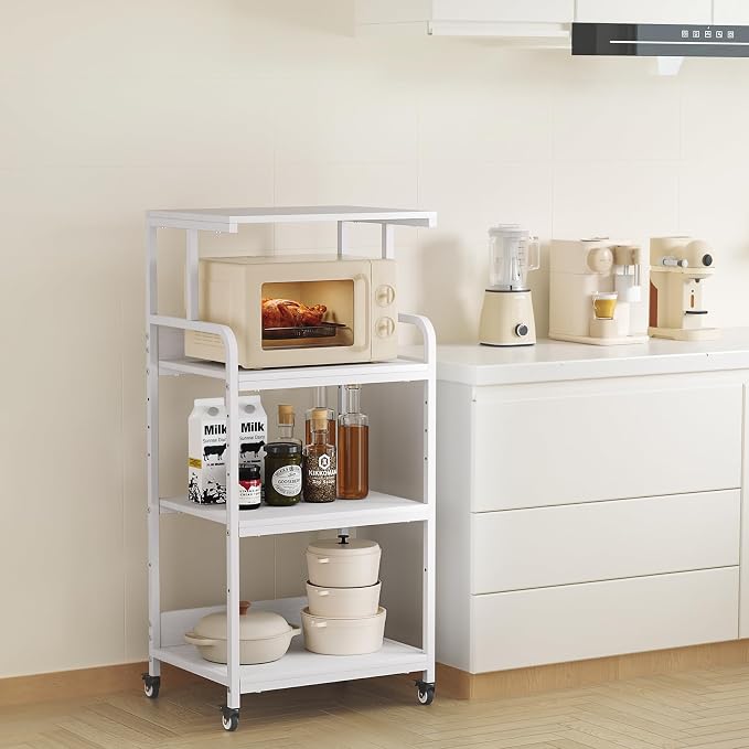4 Tier White Printer Stand - Image 8