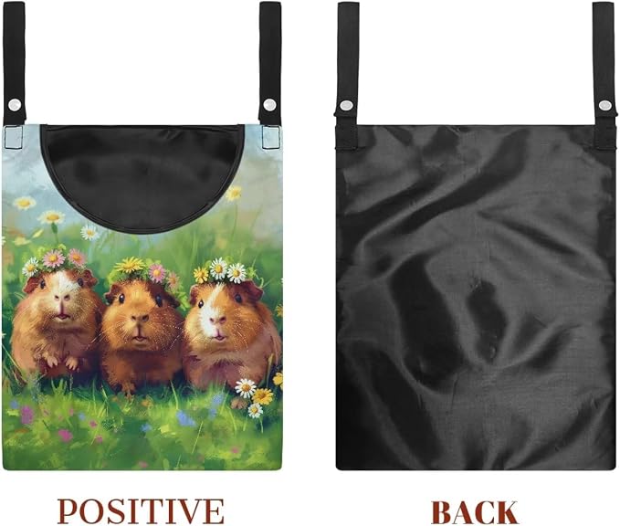 Guinea Pig Clothespin Bag Space-Saving Laundry Hanging Storage Organizer - Image 7