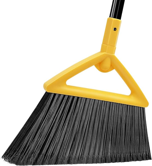 Heavy Duty Commercial Broom, Upgraded Angle Broom by PUTNATRUE