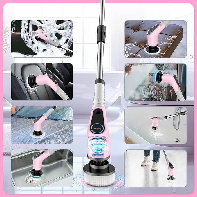 Electric Spin Scrubber, Cordless Cleaning Brush, Shower Scrubber - Image 6