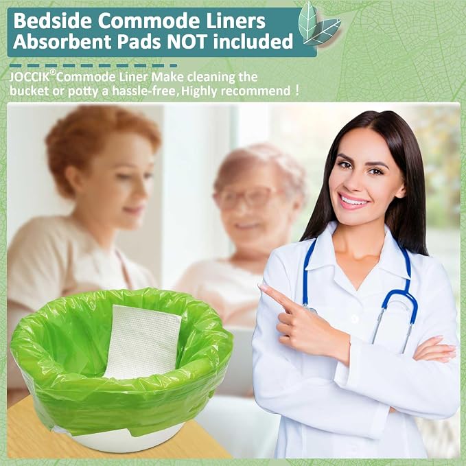 Commode Liners for Bedside Commode Vanilla Scented 100pcs Disposable Bags - Image 3