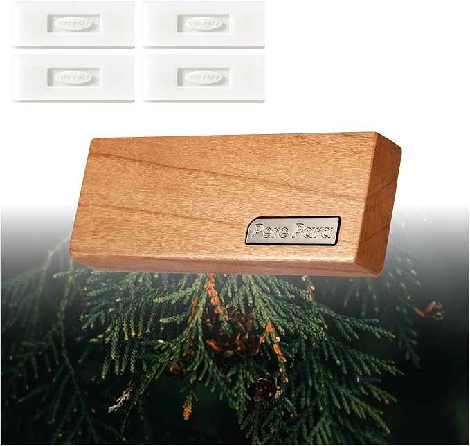 4 Refreshing Scent Bags Wood Car Air Freshener Vent Clip- Natural Scent Diffuser - Image 2