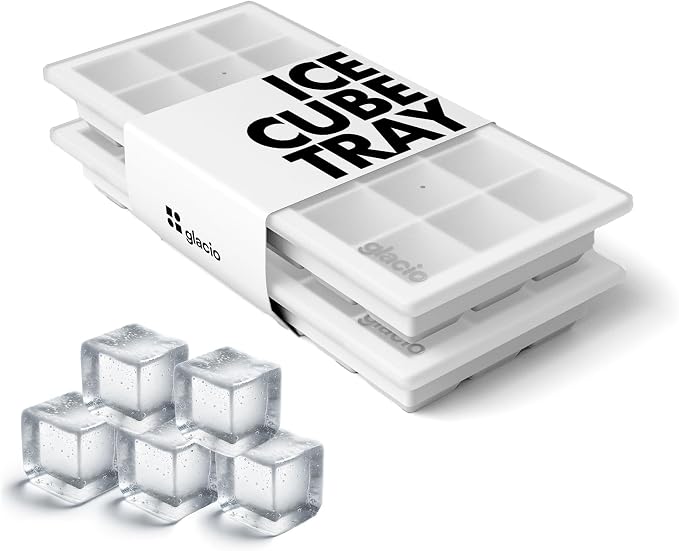 glacio Ice Cube Tray – Small Silicone Molds by glacio