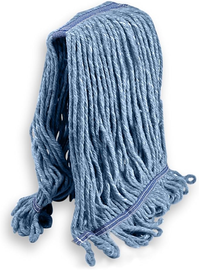 KLEEN HANDLER HEAVY DUTY Commercial Mop Head Replacement, Wet Industrial Cotton by BisonLife