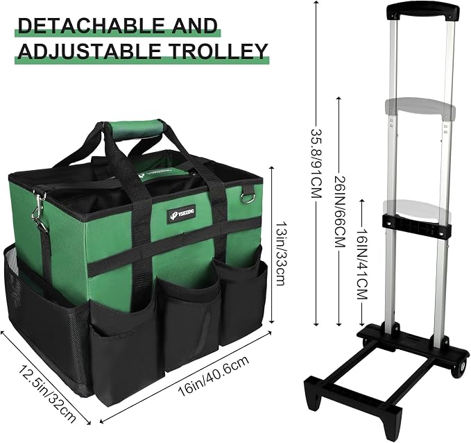 Large Rolling Cleaning Caddy Bag - Image 5