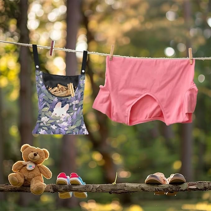 Clothespin Bag for Clothes Pin Holder for Outside and Clothes Line Pins - Image 3