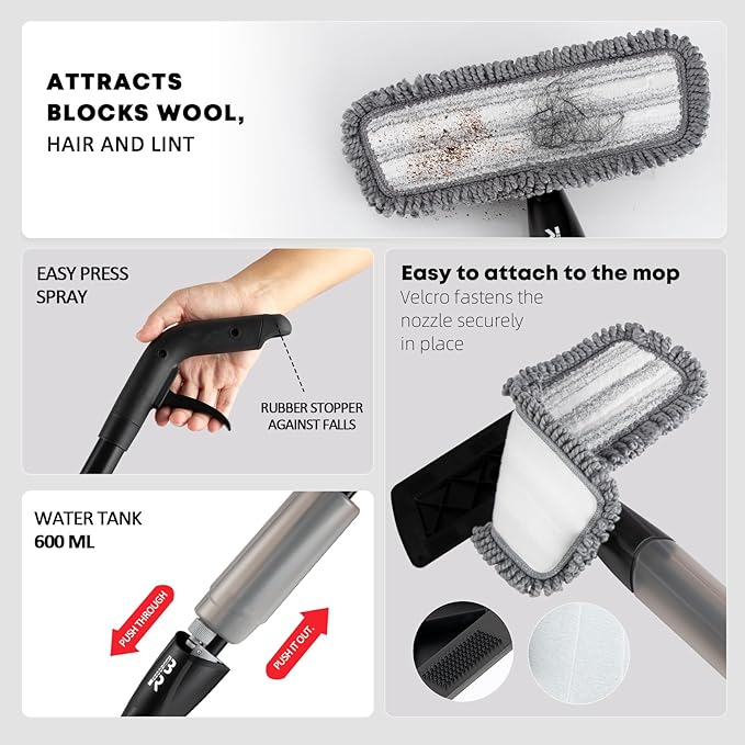 Microfiber Spray Mop for Floors Dry and Wet Mop - Image 3