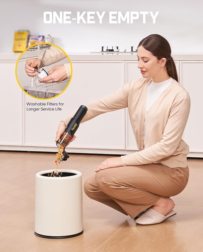 Fanttik Slim V10 Lite Cordless Handheld Vacuum, 0.98lb Lightweight - Image 8