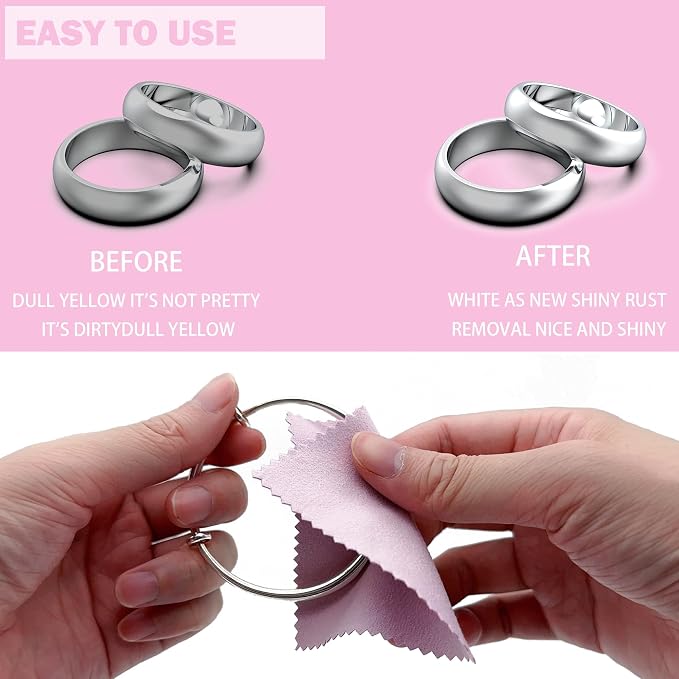 XIAOXINGYUN 120PCS Jewelry Cleaning Cloth Jewelry Polishing Cloths Individually - Image 5