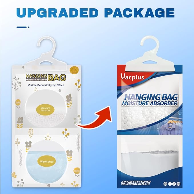 Vacplus Moisture Absorbers Packets, Fragrance Free 5 Pack, Humidity Packs - Image 8