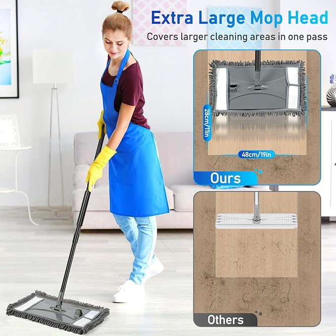 Wall Cleaner Mop with Long Handle, Wall Dust Cleaning Mop - Image 4