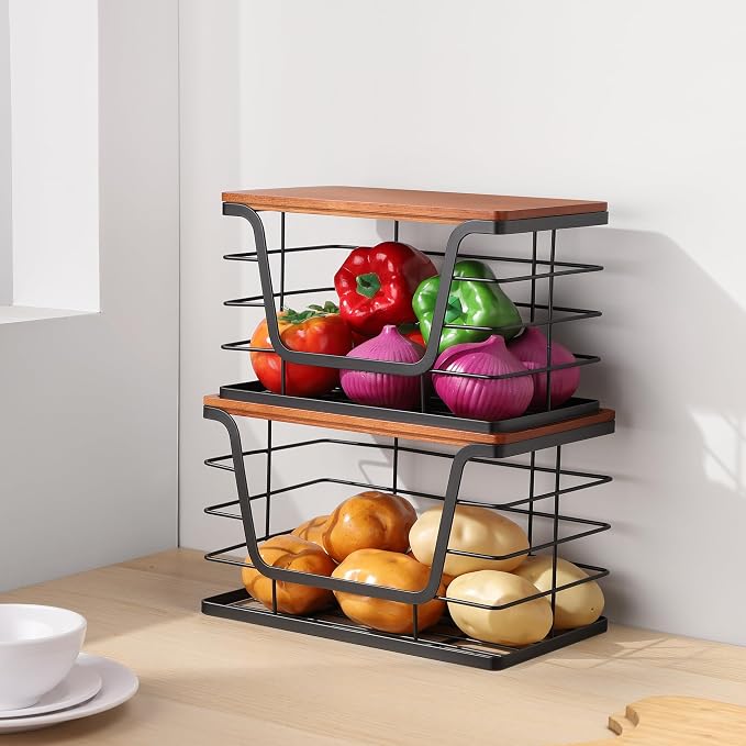 ALOCEO 2 Pack Stackable Storage Bins - Image 4
