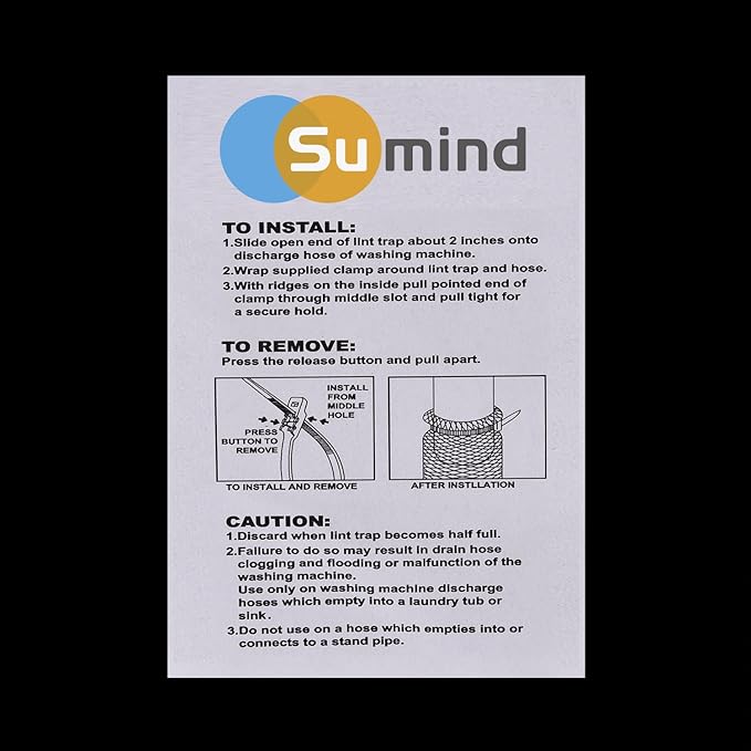 Sumind 30 Pack Nylon Lint Trap Washing Machine Lint Fabric Mesh Snare Washer - Image 5