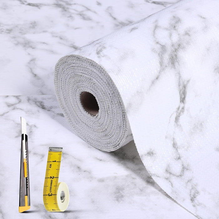 2-Layer Drawer and Shelf Liner for Kitchen Cabinet: 12 in X 40 Ft Non Slip