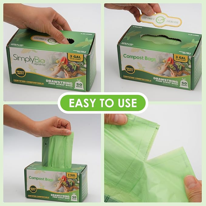 3 Gallon Compostable Trash Bags - Image 4
