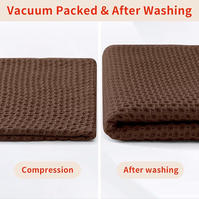 Homaxy 100% Cotton Waffle Weave Kitchen Dish Cloths, Ultra Soft Absorbent Quick - Image 8