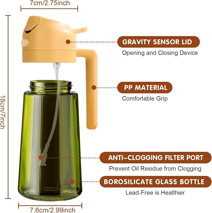 YARRAMATE 2PCS 16oz/470ml Oil Sprayer - Image 7
