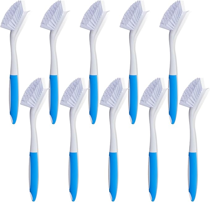Hsei 10 Pcs Blue Kitchen Scrub Dish Brush Bulk by Hsei