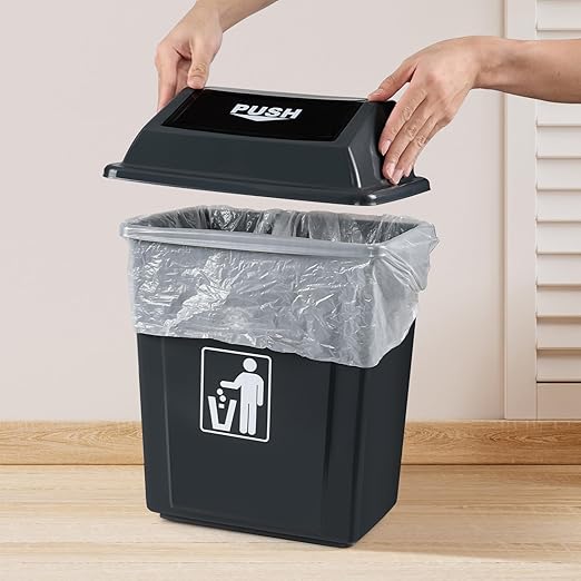 8 Gallon Plastic Kitchen Trash Can - Image 6