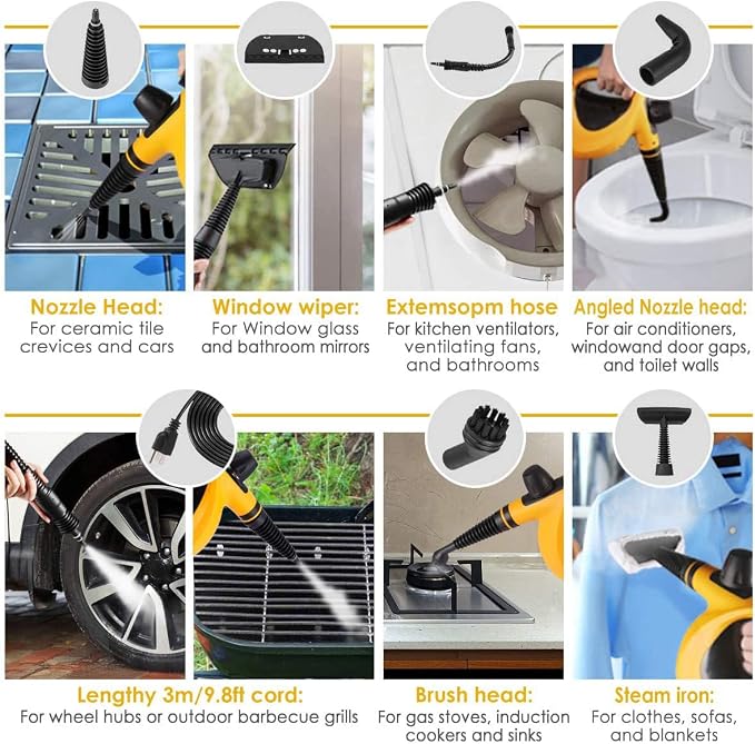 Steam Cleaner, Portable Multi-Surface Handheld Steam Cleaner - Image 9