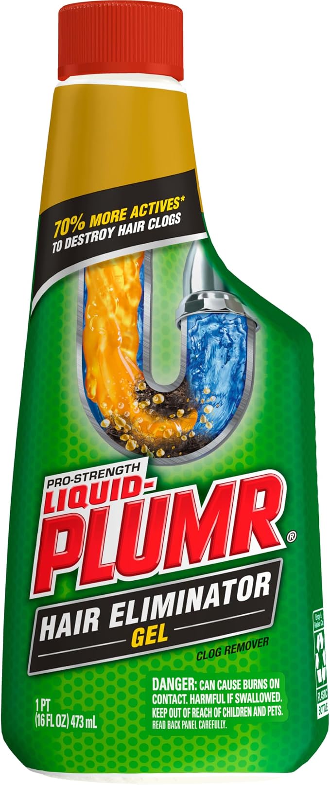 Liquid-Plumr Pro-Strength Hair Eliminator Gel Clog Remover, Hair Clog Remover - Image 7