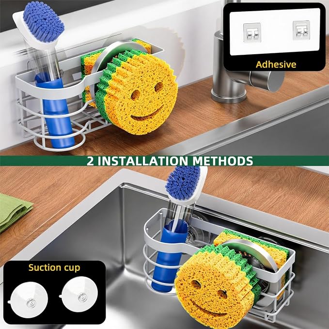 Cisily Grey Smiley Sponge Holder - Image 6