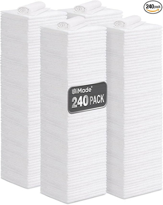 Shop Towels, 240 Pack Commercial Grade Work Rags Microfiber Towel by Unimade