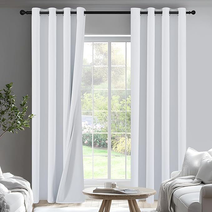 PONY DANCE 100% Blackout Curtains 94 inch Length 2 Panels Set by PONYDANCE