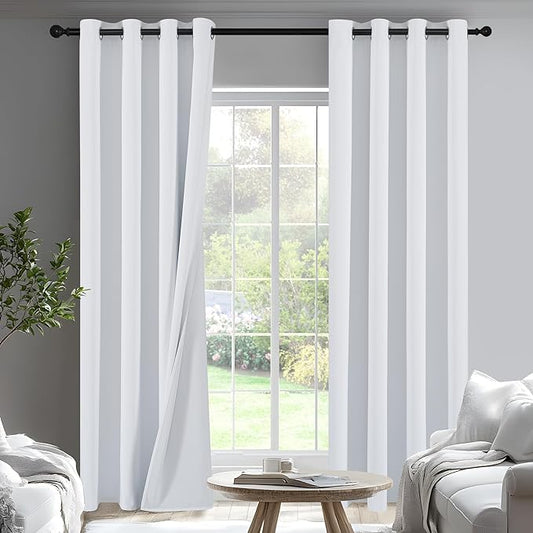 PONY DANCE 100% Blackout Curtains 94 inch Length 2 Panels Set by PONYDANCE