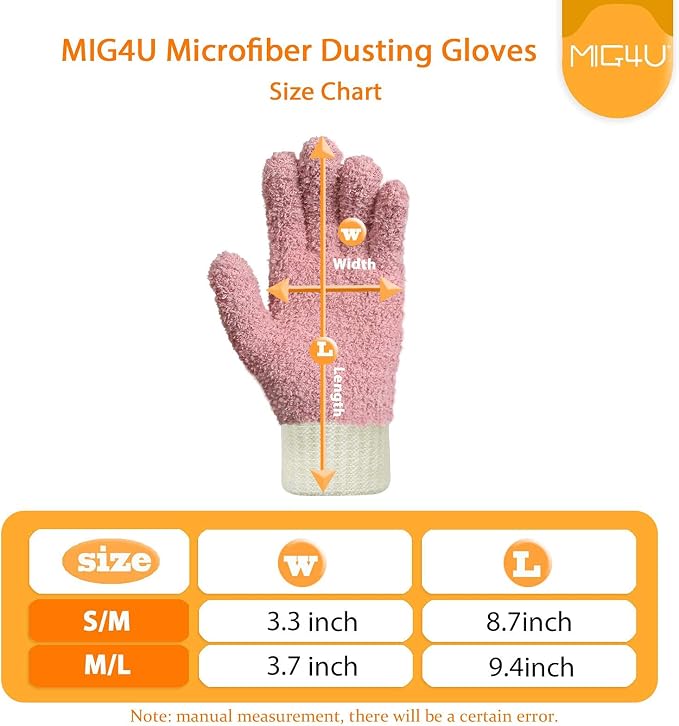 MIG4U Microfiber Dusting Gloves House Cleaning Glove - Image 7