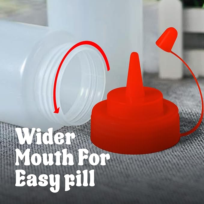 Norcalway 12 oz Condiment Squeeze Bottles - Image 3