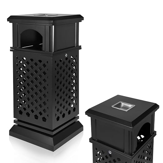 IRONWALLS Indoor/Outdoor Trash Can by IRONWALLS