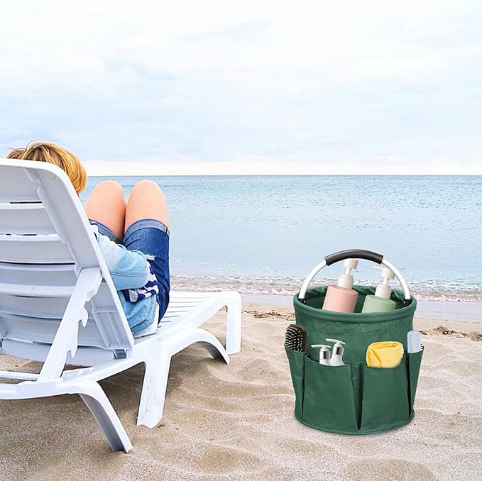 Qivine 17L Cleaning Caddy with Handle, Cleaning Supply Caddy Foldable Cleaning - Image 8